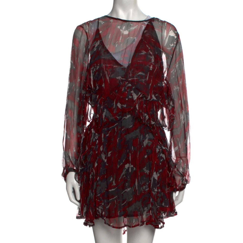 Iro Ruffle Embellishment Shift Dress